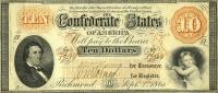 Gallery image for Confederate States of America p23b: 10 Dollars